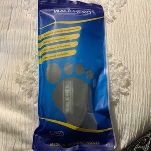 Walk - hero, comfort and support medical orthotic insoles. One pair. New!